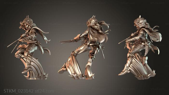 Figurines heroes, monsters and demons (Zishu The Rogue Action, STKM_023142) 3D models for cnc