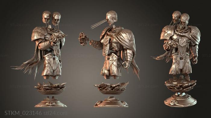 Figurines heroes, monsters and demons (Zod Bust Xpose, STKM_023146) 3D models for cnc