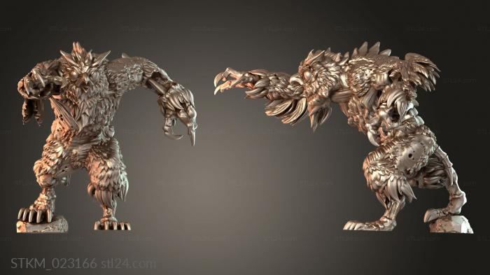 Zombie Owlbear Attacking