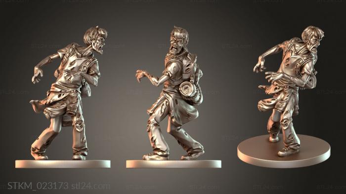 Figurines heroes, monsters and demons (Zombie Shaggy, STKM_023173) 3D models for cnc