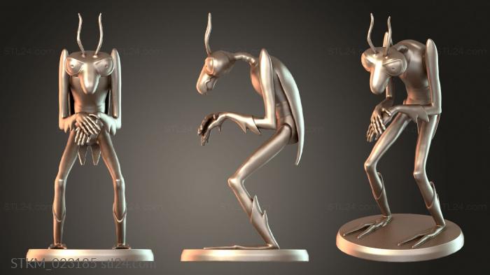 Figurines heroes, monsters and demons (Zorak, STKM_023185) 3D models for cnc