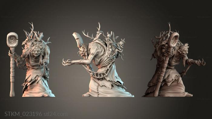 Figurines heroes, monsters and demons (STKM_023196) 3D models for cnc