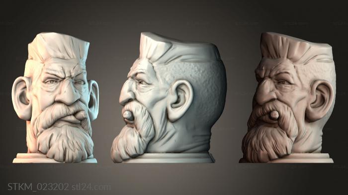 Figurines heroes, monsters and demons (STKM_023202) 3D models for cnc