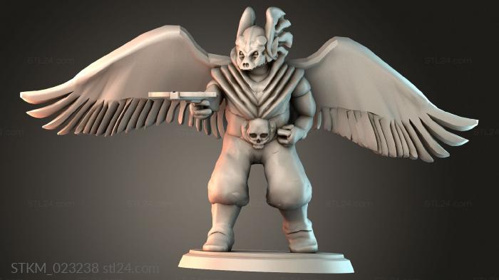 Figurines heroes, monsters and demons (STKM_023238) 3D models for cnc
