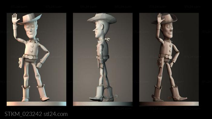 Figurines heroes, monsters and demons (STKM_023242) 3D models for cnc