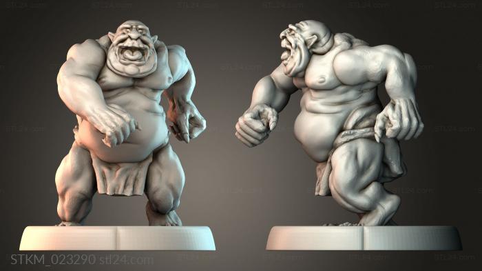 Figurines heroes, monsters and demons (STKM_023290) 3D models for cnc
