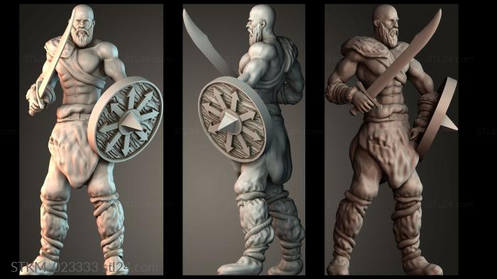 Figurines heroes, monsters and demons (STKM_023333) 3D models for cnc