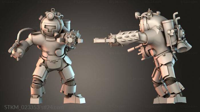 Figurines heroes, monsters and demons (STKM_023353) 3D models for cnc