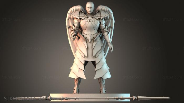 Figurines heroes, monsters and demons (STKM_023395) 3D models for cnc