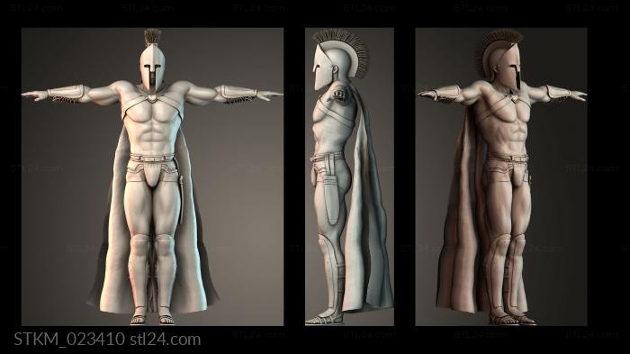 Figurines heroes, monsters and demons (STKM_023410) 3D models for cnc