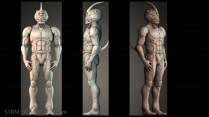 Figurines heroes, monsters and demons (STKM_023430) 3D models for cnc