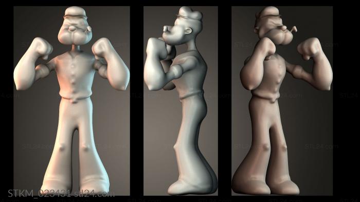 Figurines heroes, monsters and demons (STKM_023431) 3D models for cnc