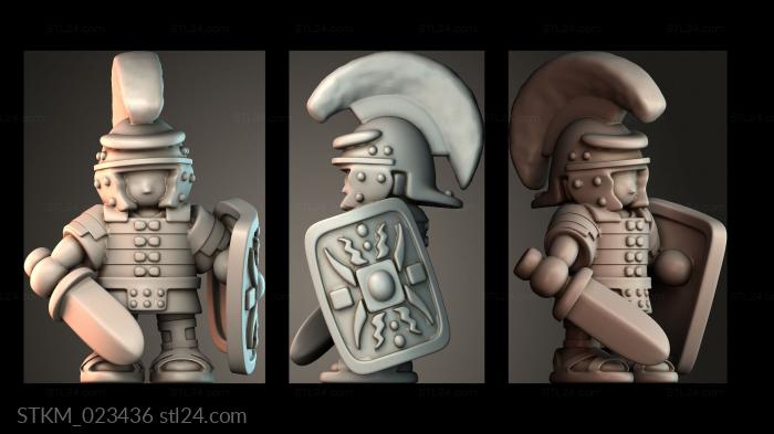 Figurines heroes, monsters and demons (STKM_023436) 3D models for cnc