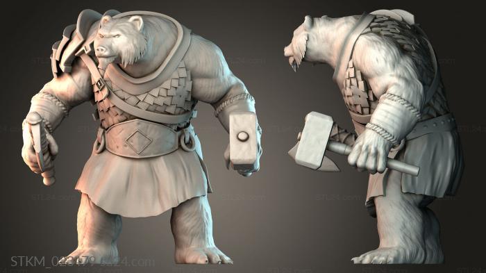 Figurines heroes, monsters and demons (STKM_023479) 3D models for cnc