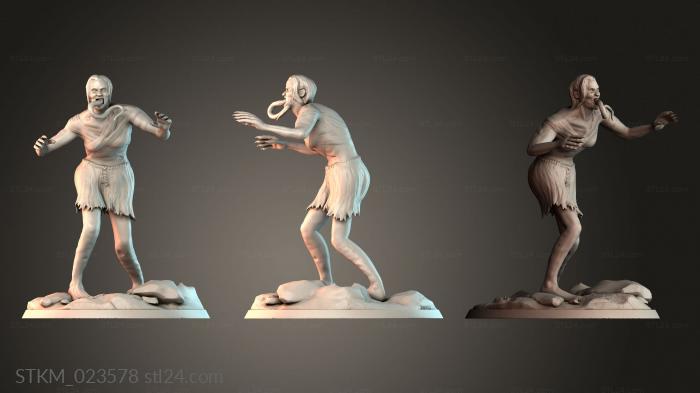 Figurines heroes, monsters and demons (STKM_023578) 3D models for cnc