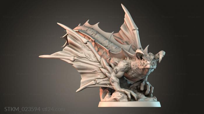 Figurines heroes, monsters and demons (STKM_023594) 3D models for cnc