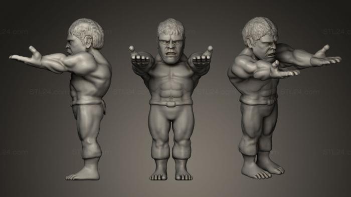 Статуэтки герои, монстры и демоны (Мундштук для сигарет Hulk, STKM_0236) 3D модель для ЧПУ станка