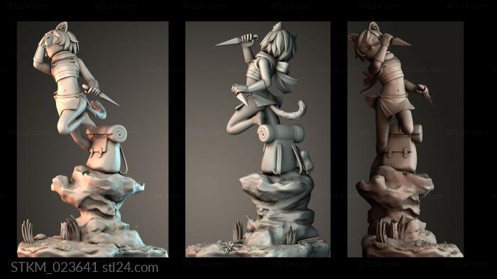 Figurines heroes, monsters and demons (STKM_023641) 3D models for cnc