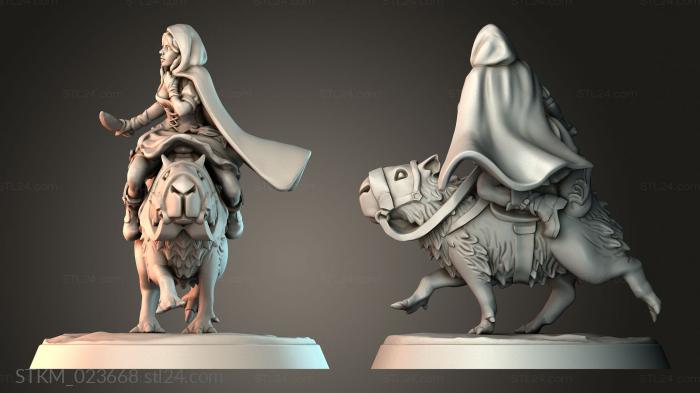 Figurines heroes, monsters and demons (STKM_023668) 3D models for cnc