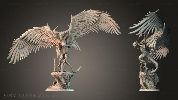 Figurines heroes, monsters and demons (STKM_023724) 3D models for cnc