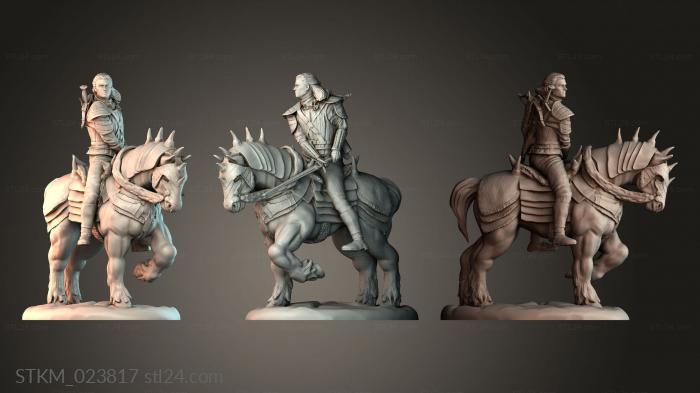 Figurines heroes, monsters and demons (STKM_023817) 3D models for cnc