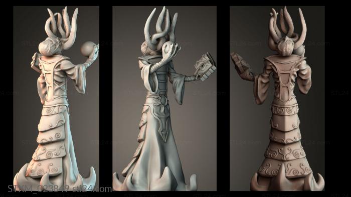 Figurines heroes, monsters and demons (STKM_023849) 3D models for cnc