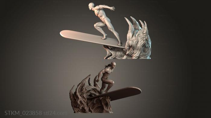 Figurines heroes, monsters and demons (STKM_023858) 3D models for cnc