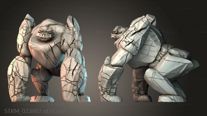 Figurines heroes, monsters and demons (STKM_023883) 3D models for cnc