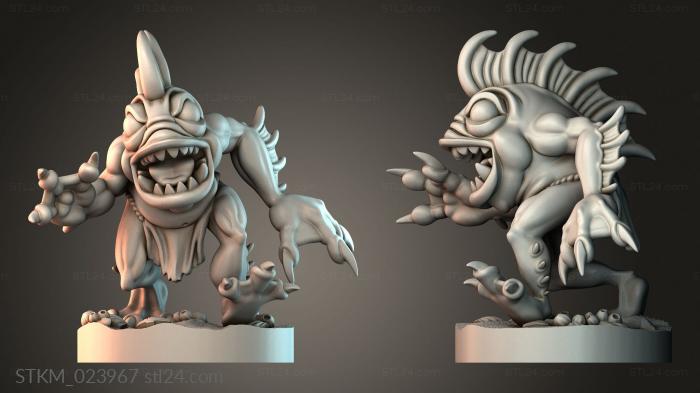 Figurines heroes, monsters and demons (STKM_023967) 3D models for cnc