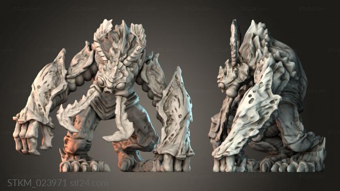 Figurines heroes, monsters and demons (STKM_023971) 3D models for cnc