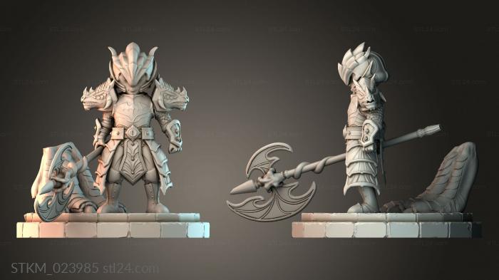 Figurines heroes, monsters and demons (STKM_023985) 3D models for cnc