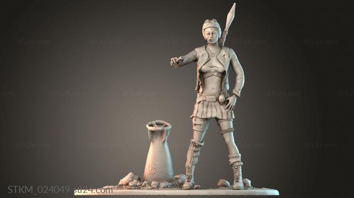 Figurines heroes, monsters and demons (STKM_024049) 3D models for cnc