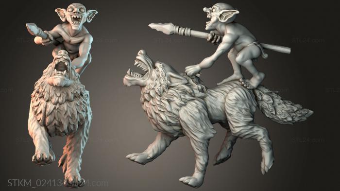 Figurines heroes, monsters and demons (STKM_024134) 3D models for cnc