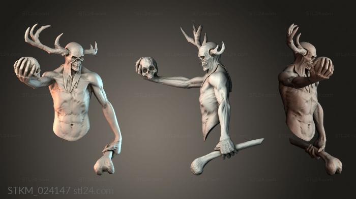Figurines heroes, monsters and demons (STKM_024147) 3D models for cnc