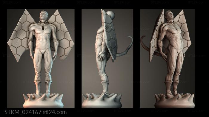 Figurines heroes, monsters and demons (STKM_024167) 3D models for cnc
