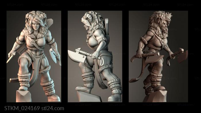 Figurines heroes, monsters and demons (STKM_024169) 3D models for cnc