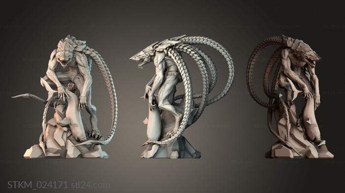 Figurines heroes, monsters and demons (STKM_024171) 3D models for cnc