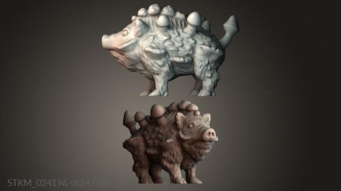 Figurines heroes, monsters and demons (STKM_024196) 3D models for cnc