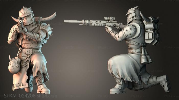 Figurines heroes, monsters and demons (STKM_024208) 3D models for cnc