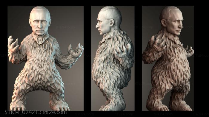 Figurines heroes, monsters and demons (STKM_024213) 3D models for cnc