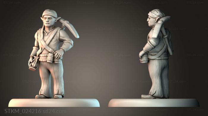 Figurines heroes, monsters and demons (STKM_024216) 3D models for cnc