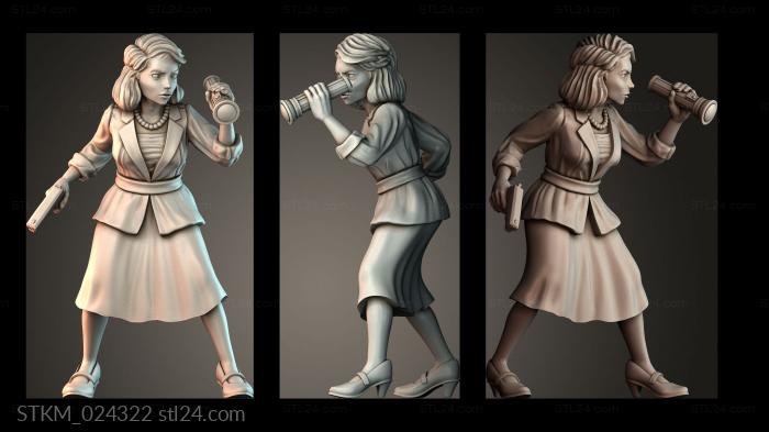 Figurines heroes, monsters and demons (STKM_024322) 3D models for cnc