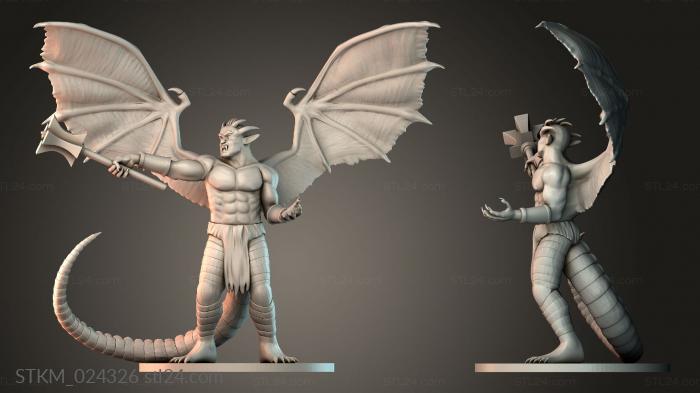 Figurines heroes, monsters and demons (STKM_024326) 3D models for cnc