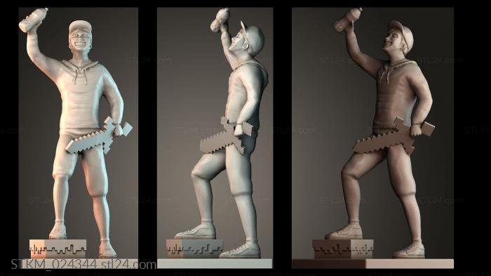 Figurines heroes, monsters and demons (STKM_024344) 3D models for cnc