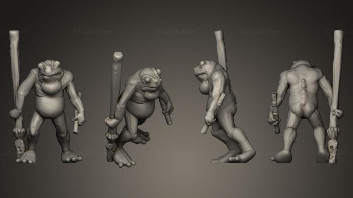 Figurines heroes, monsters and demons (Krogg Swamp Stalker, STKM_0256) 3D models for cnc