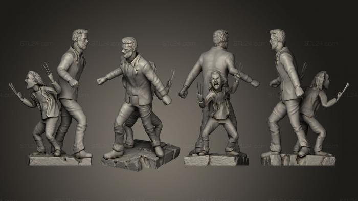 Figurines heroes, monsters and demons (LOGAN DIORAMA WIP 001, STKM_0261) 3D models for cnc