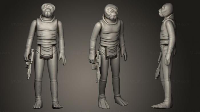 Figurines heroes, monsters and demons (Ponda Baba Walrusman, STKM_0301) 3D models for cnc