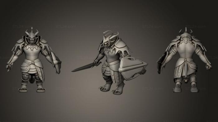 Figurines heroes, monsters and demons (Ripa Soulkeeper amp Vigils Honor Armor, STKM_0309) 3D models for cnc