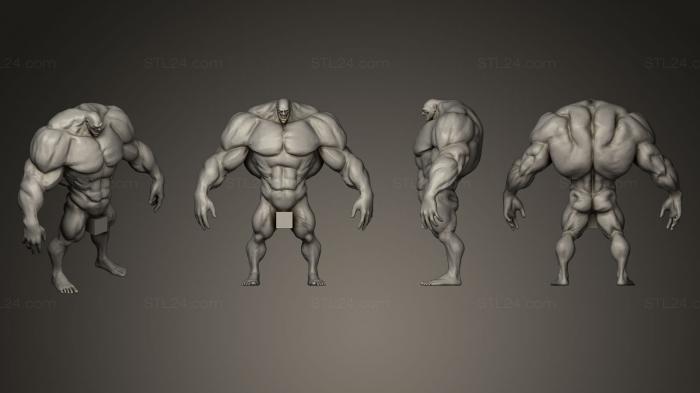 Figurines heroes, monsters and demons (The Steroid Censored version, STKM_0371) 3D models for cnc