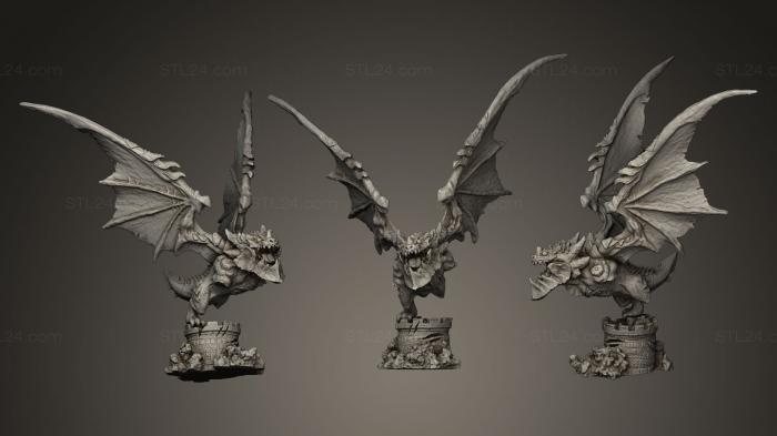 Статуэтки герои, монстры и демоны (Фигурка Смертокрыла World Of Warcraft, STKM_0400) 3D модель для ЧПУ станка